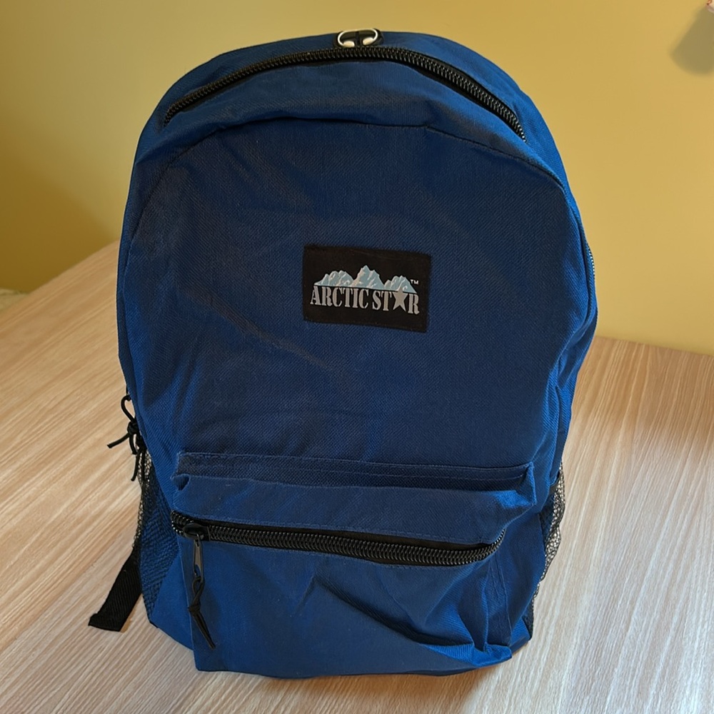 Arctic Star backpack. Padded back blue